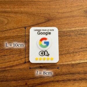 Carte Avis Google NFC Imprimée en 3D – Augmentez vos Avis Clients Instantanément