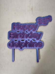 pancarte pour anniversaire personnalisable en impression 3d