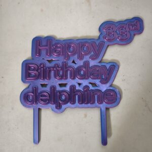 pancarte pour anniversaire personnalisable en impression 3d